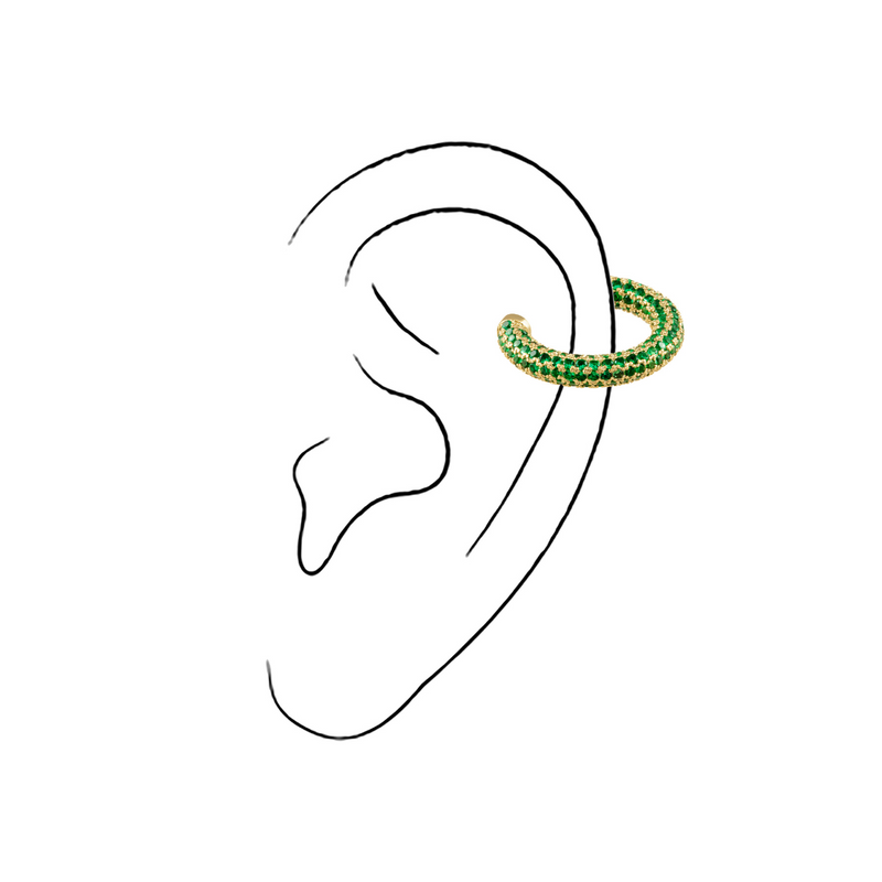 Tinsley Emerald CZ Ear Cuff