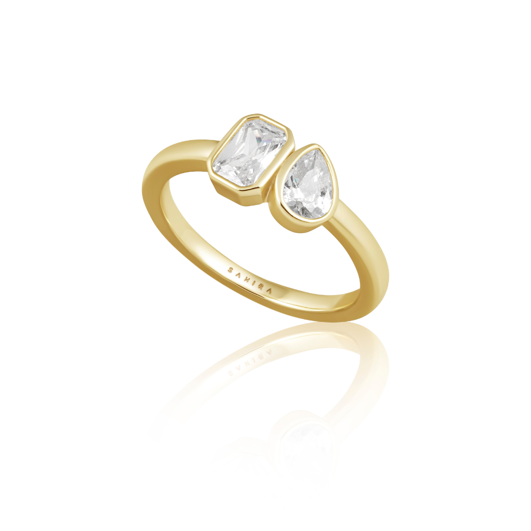 Amber stone 2025 engagement ring