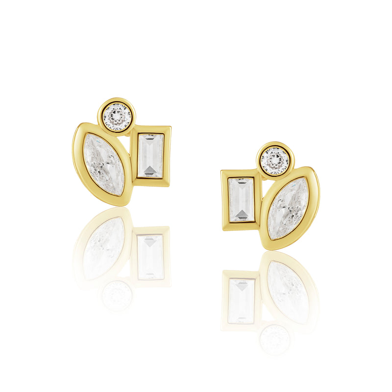 Amber Studs Rings Sahira Jewelry Design 