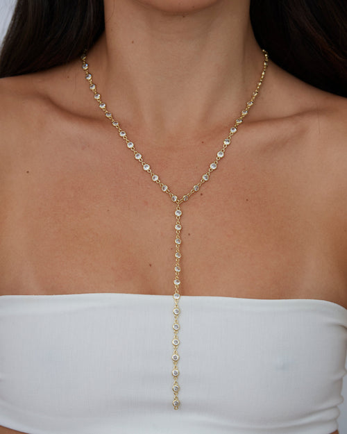 Anastasia Cz Lariat Necklaces Sahira Jewelry Design 