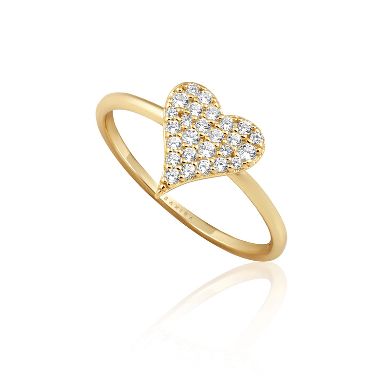 Audrey Heart Ring Rings Sahira Jewelry Design 