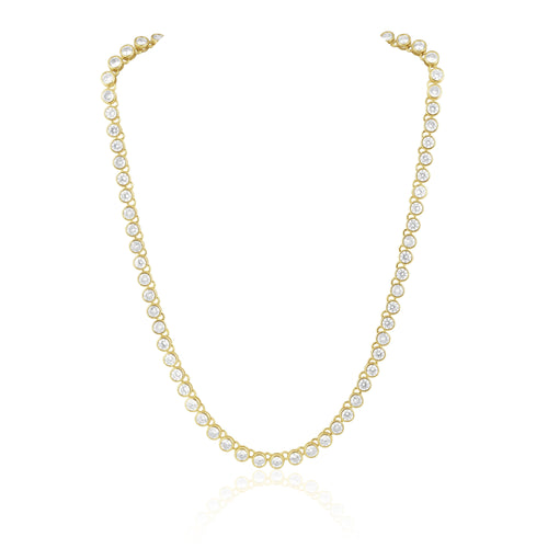 Bezel Tennis Necklace Necklace Sahira Jewelry Design 