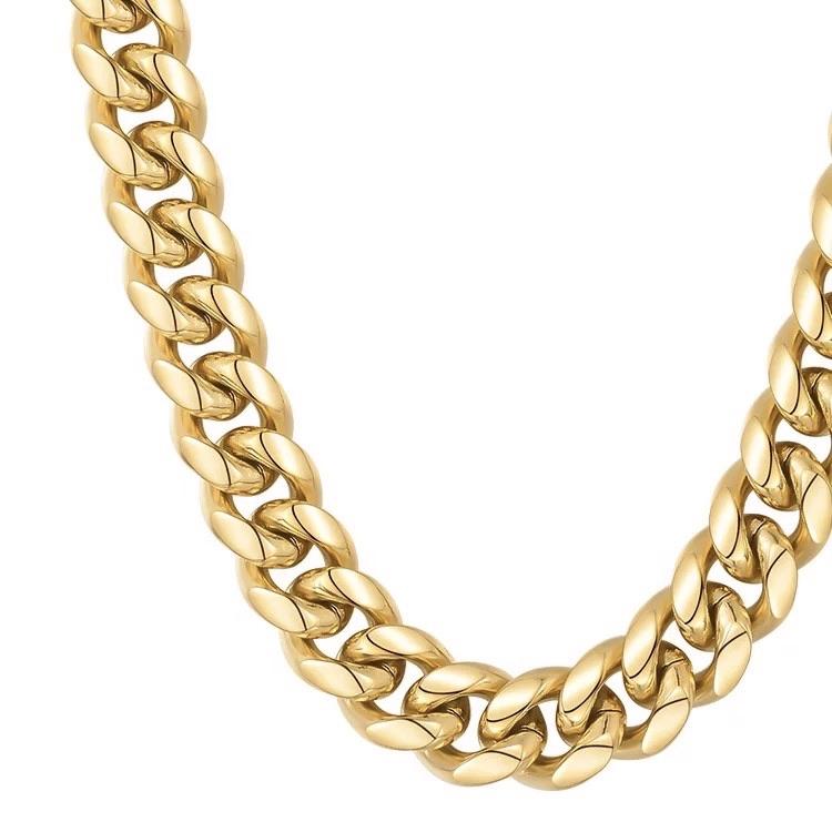 Silver Chunky Chain Twisted Open Link Necklace – NinaBreddal