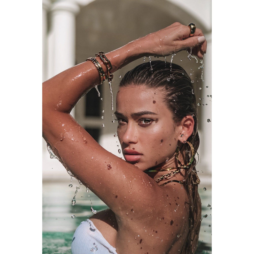SAHIRA-MARILYN PEARL HOOPS