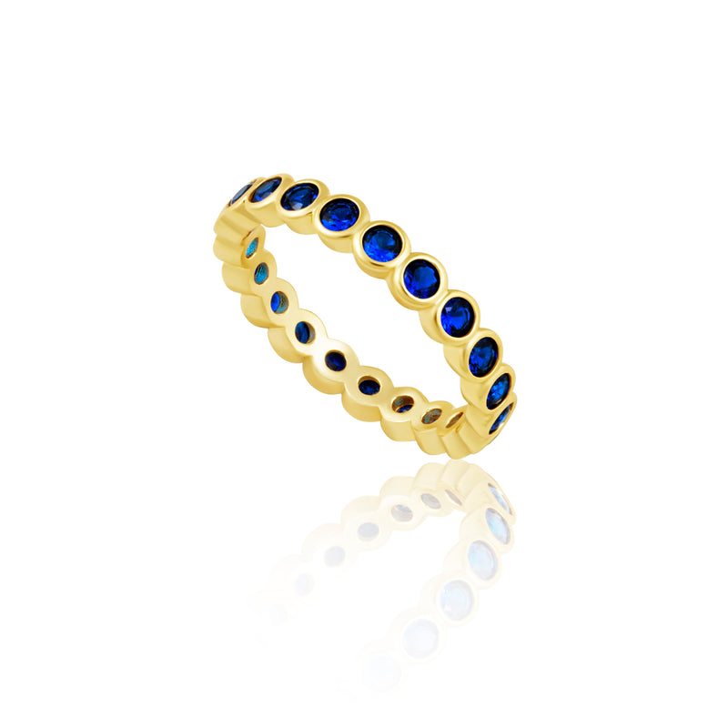 Celeste Eternity Ring - Sapphire Sahira Jewelry Design 