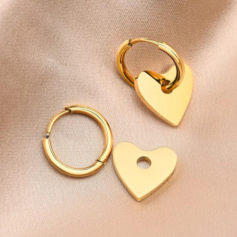 Dee Heart Earrings Sahira Jewelry Design 
