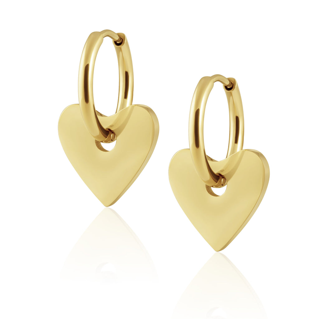 Octagon Hoop Earrings | Gold Jewelry