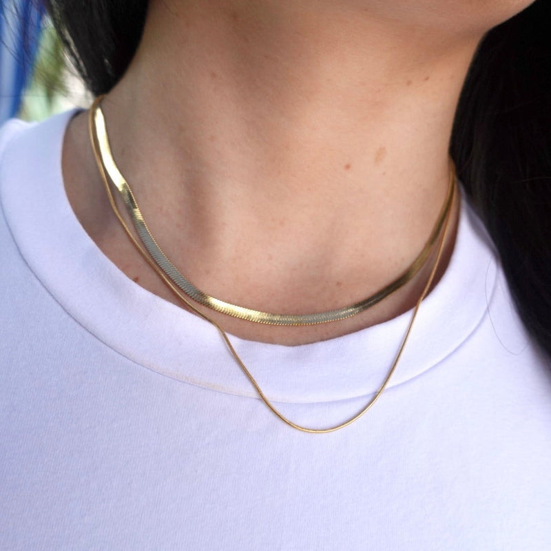 Double Chain Necklace Sahira Jewelry Design 