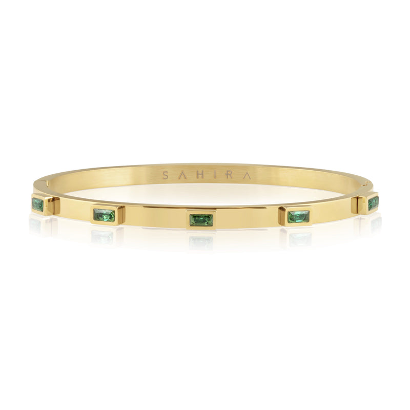 Emerald Baguette Stackable Sahira Jewelry Design 