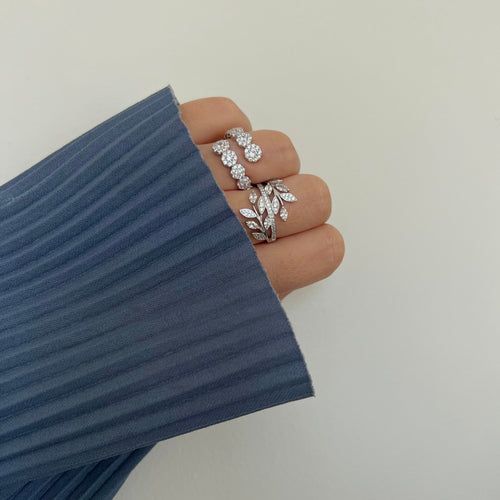 Eve CZ Wrap Ring Rings Sahira Jewelry Design 