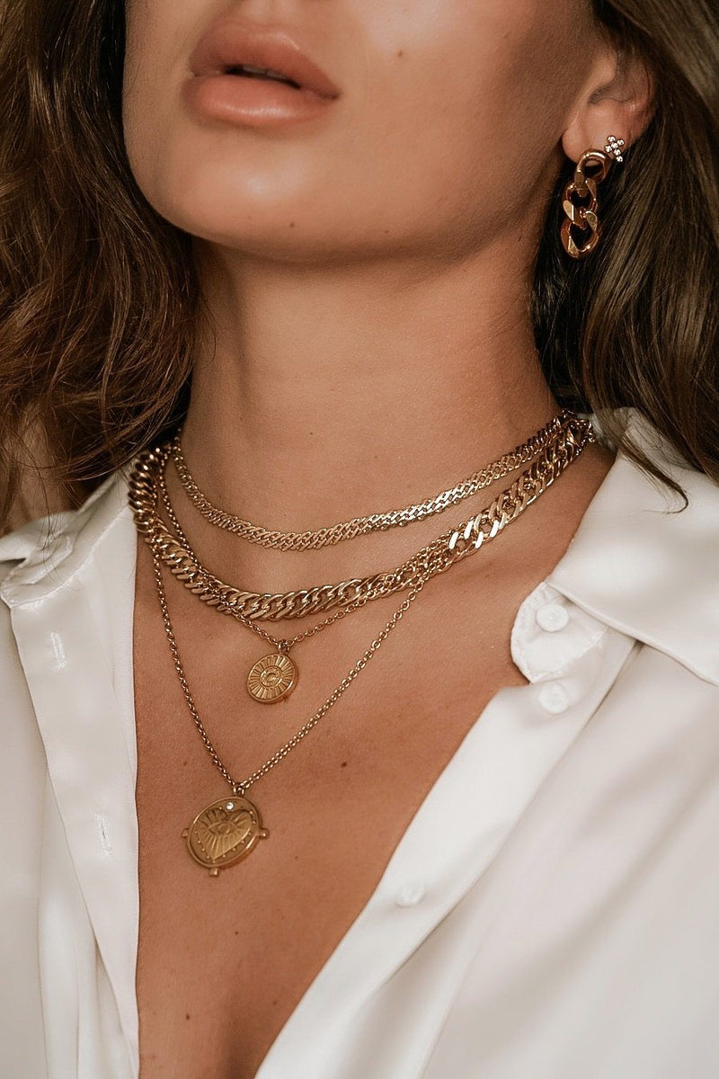 conversie Helemaal droog hoek Gigi Double Coin Necklace – Sahira Jewelry Design