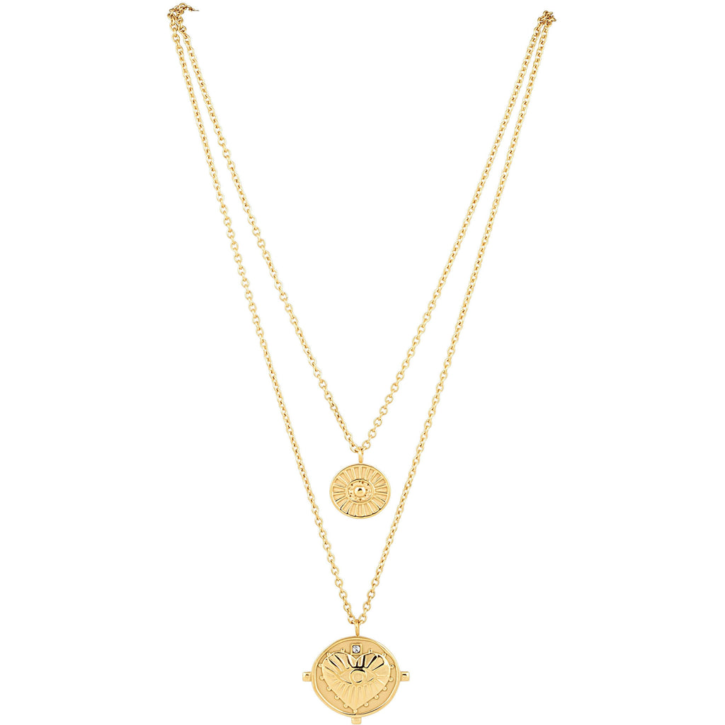 Gigi Double Coin Necklace – Sahira Jewelry Design