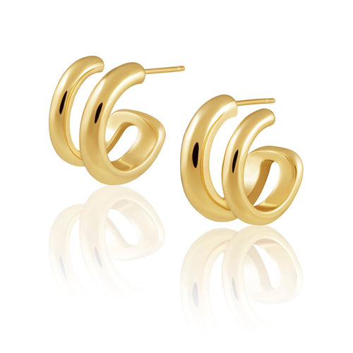 Gisela Double Hoop Earring Sahira Jewelry Design 