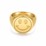 Happy Signet Ring Ring Sahira Jewelry Design 