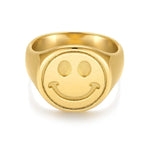 Happy Signet Ring