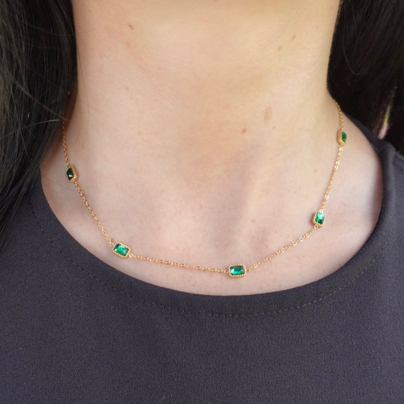 Jada Emerald CZ Necklace