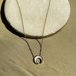 Crescent Moon Pendant Necklace