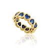 Bezel Heart Ring Sapphire