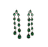 Carrington CZ Drop Emerald Earring