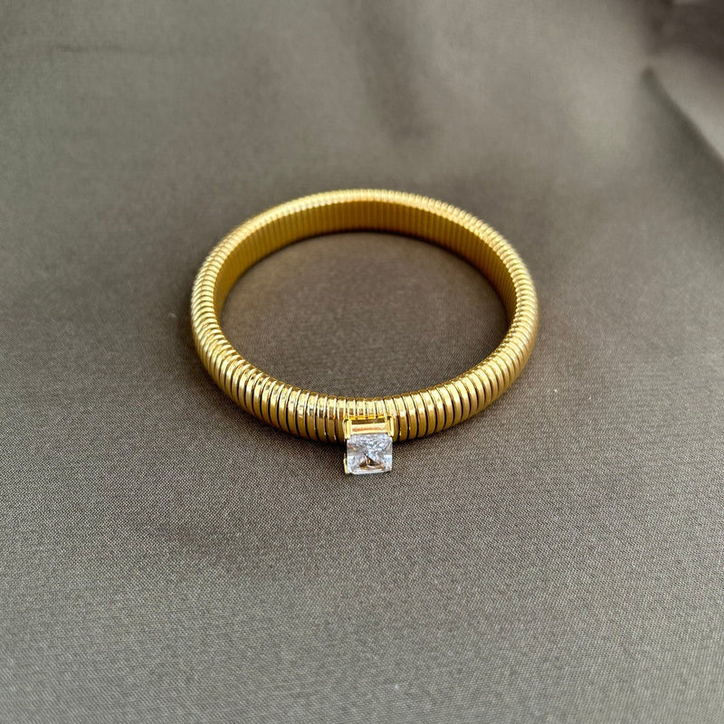 Serenity CZ Gold Bracelet