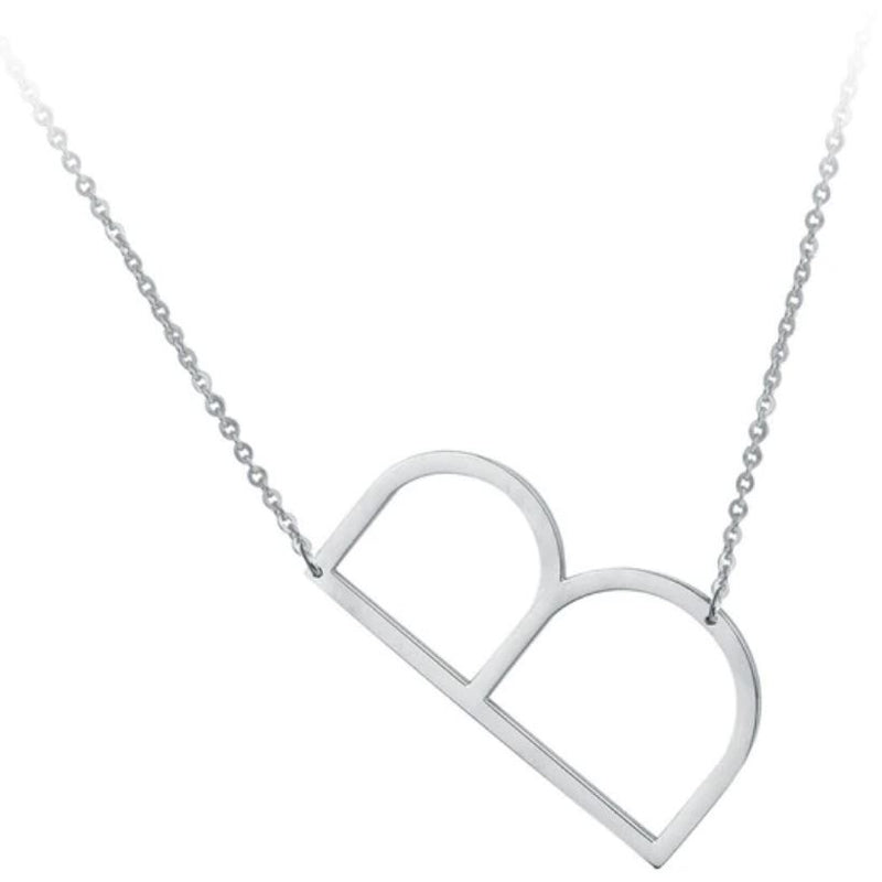 Initial Necklace - Silver