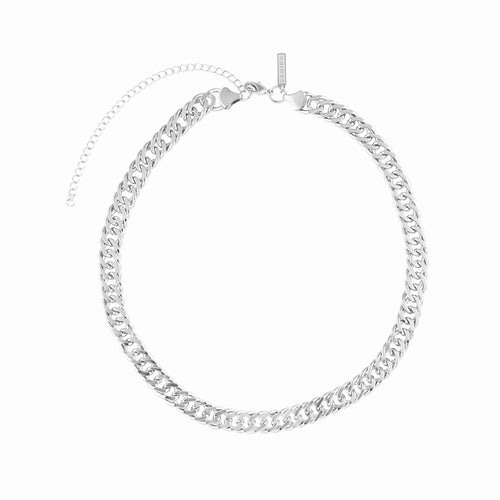 Kayla Link Necklace Necklace Sahira Jewelry Design Silver 