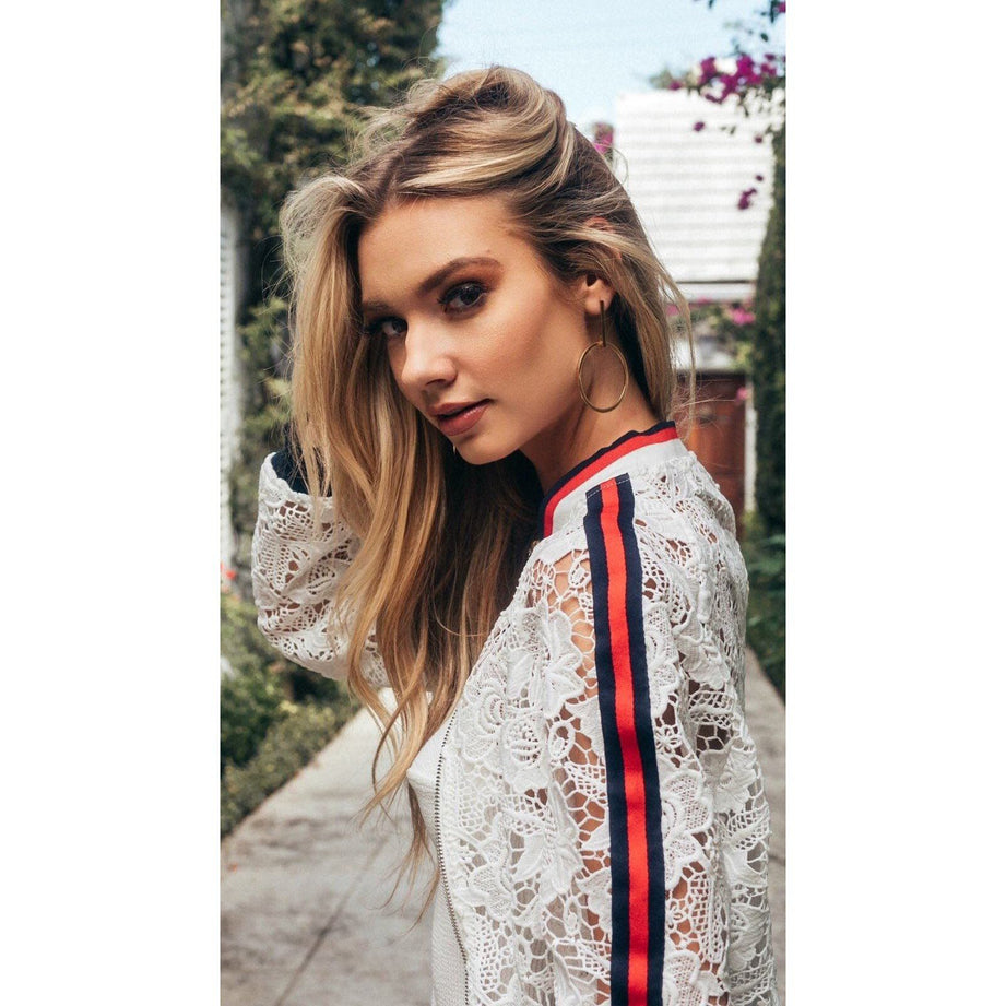 alexa collins, sahira jewelry design, hoop earrings, gold statement earrings