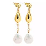 Layla Pearl Drop Earring Earring Sahira Jewelry Design 