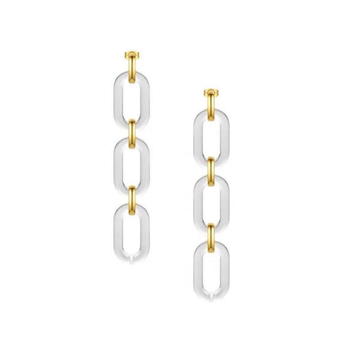Lindsay Acrylic Drop Earrings Earring Sahira Jewelry Design 