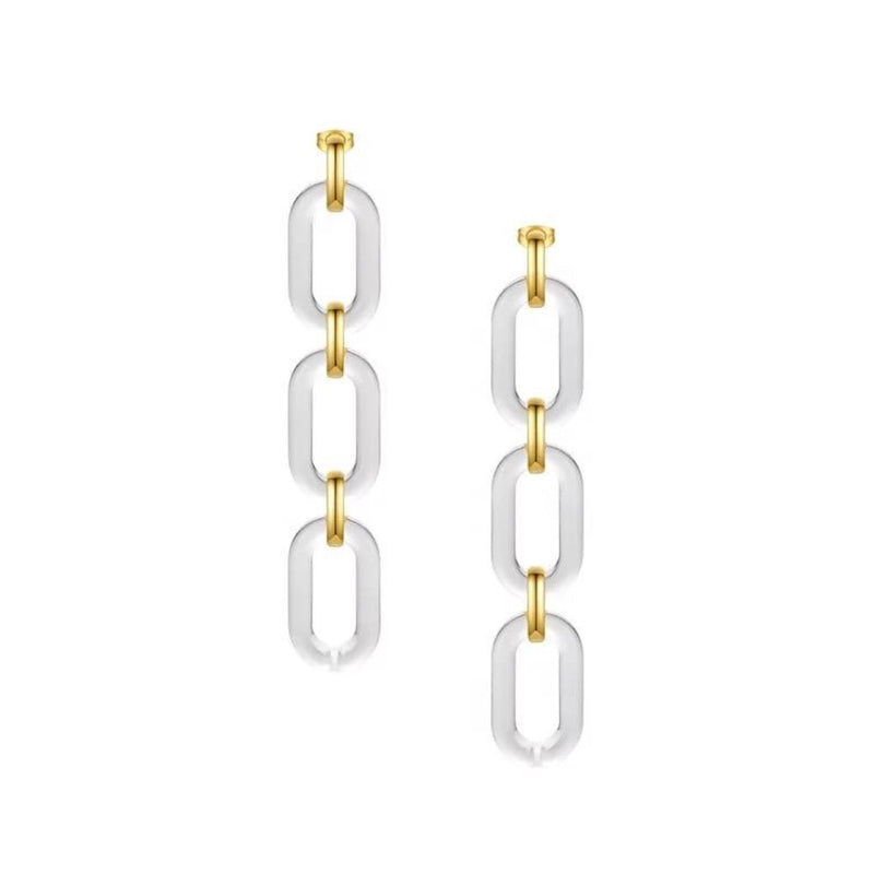 Lindsay Acrylic Drop Earrings Earring Sahira Jewelry Design 