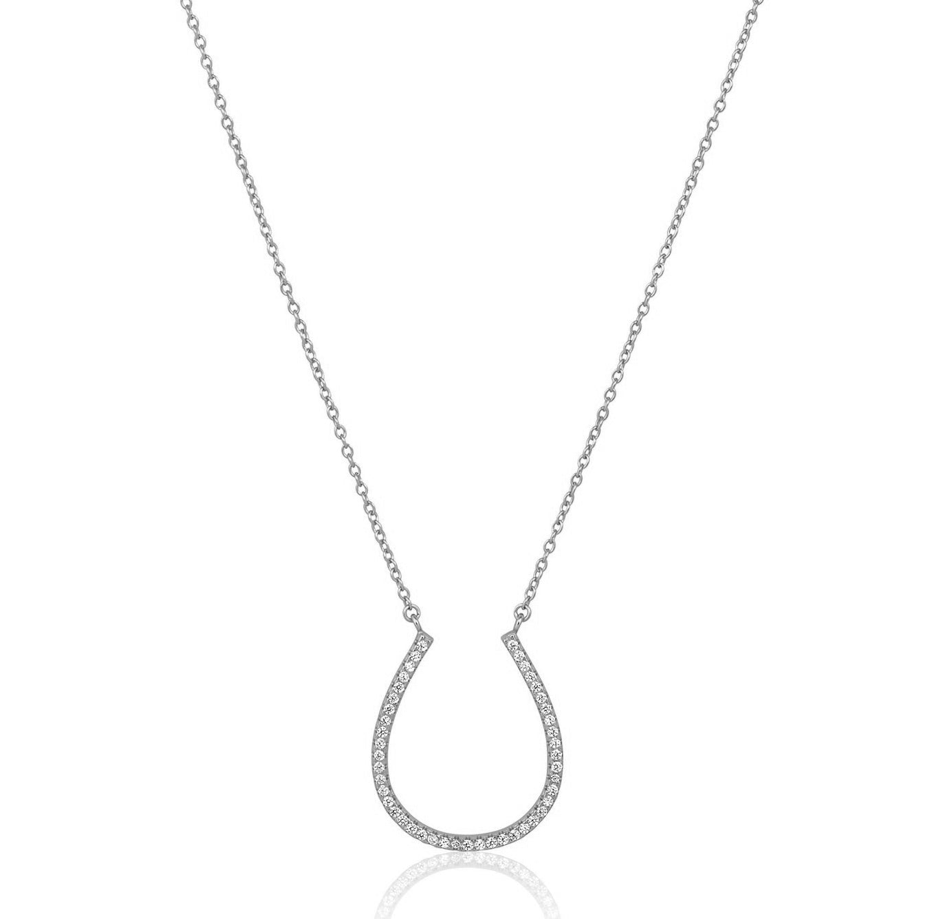 Lucky Horse Shoe Necklace Necklaces Sahira Jewelry Design Silver 