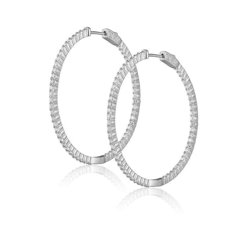 Lyra Cz Hoop Earring Sahira Jewelry Design 