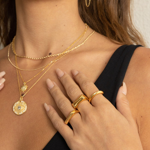 Mallory Beaded Chain Necklaces Sahira Jewelry Design 