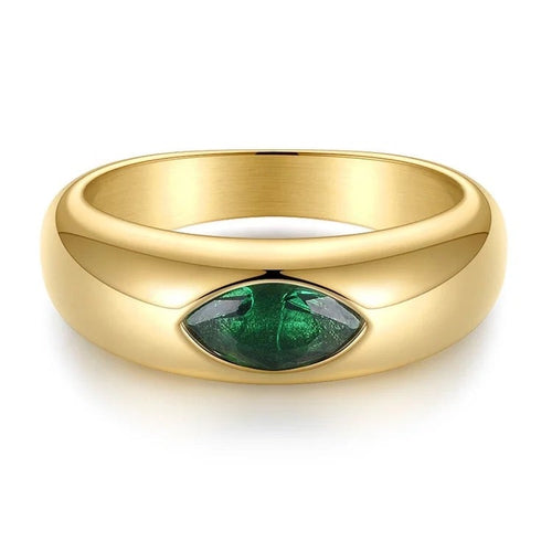Mila Emerald Ring Rings Sahira Jewelry Design 