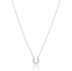 Mini Baguette Horseshoe Neclace Necklaces Sahira Jewelry Design 