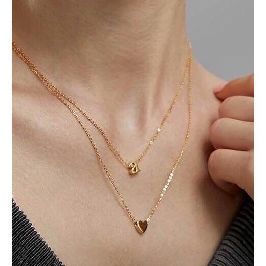 initial necklaces, gold initial necklace 