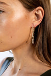 Morgan CZ Link Earring Earring Sahira Jewelry Design 