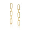Morgan CZ Link Earring Earring Sahira Jewelry Design 