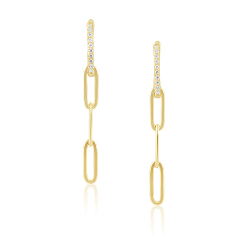 Nina CZ Drop Earring Earrings Sahira Jewelry Design 