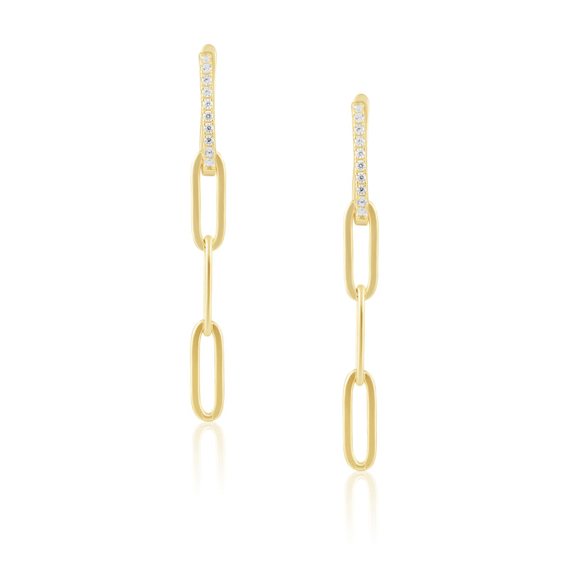 Nina CZ Drop Earring Earrings Sahira Jewelry Design 
