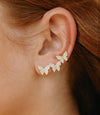 Pave Butterfly Ear Crawlers Earrings Sahira Jewelry Design 