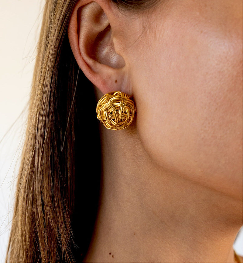 Remy Statement Stud Earring Sahira Jewelry Design 