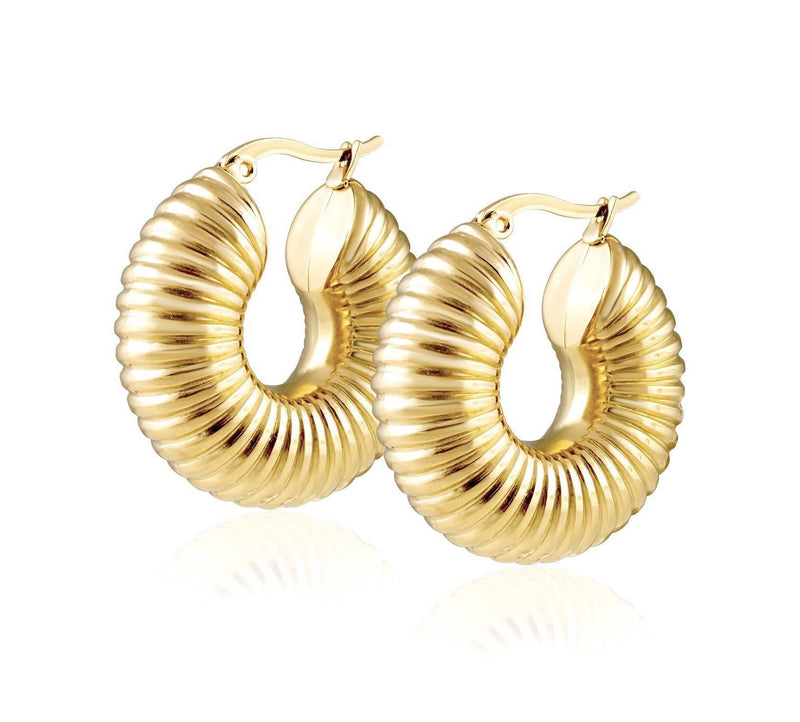 Twisted Drop Hoop Earrings – Amy Waltz Designs