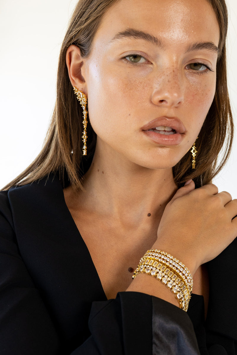 Scarlett CZ Drop Earring Earring Sahira Jewelry Design 