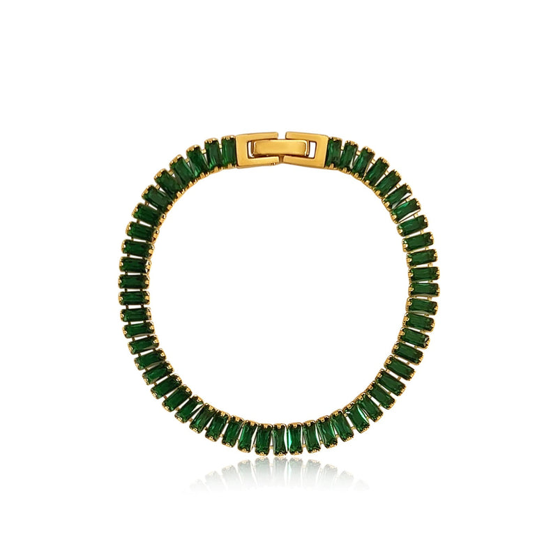 Shayna Bracelet- Emerald Bracelets Sahira Jewelry Design 