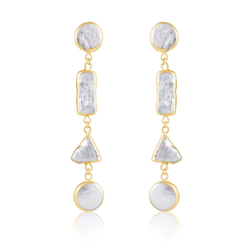 Tatiana Pearl Drop Earring Earrings Sahira Jewelry Design 
