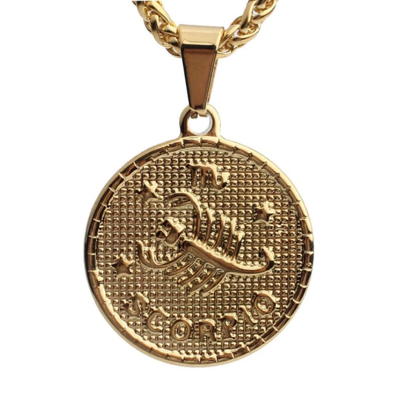 Zodiac Coin Necklace - Sahira Jewelry Design