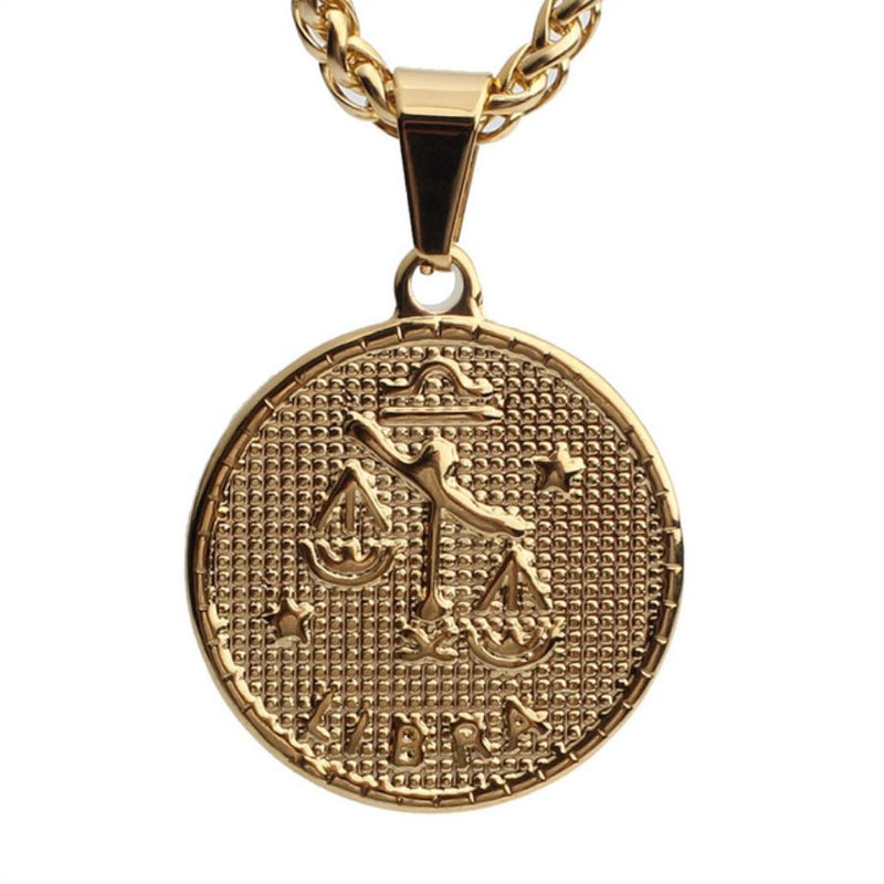 Zodiac Coin Necklace - Sahira Jewelry Design
